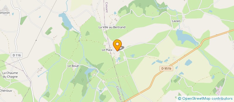 localisation de l'entreprise MONSIEUR JEAN LACOTE à CROZON-SUR-VAUVRE
