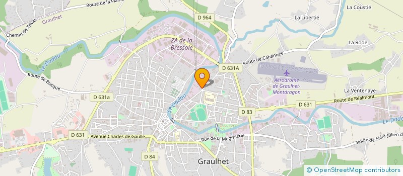 localisation de l'entreprise MONSIEUR JEAN LACOTTE  GRAULHET