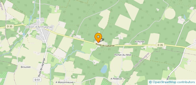 localisation de l'entreprise MONSIEUR JEAN LACOURTOISIE  SAINT-JUSTIN