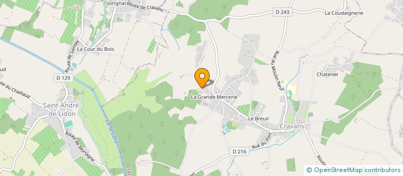 localisation de l'entreprise MONSIEUR JEAN LACROIX  CRAVANS