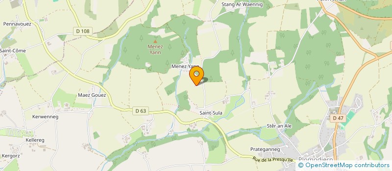 localisation de l'entreprise MONSIEUR JEAN LACROIX  PLONEVEZ-PORZAY