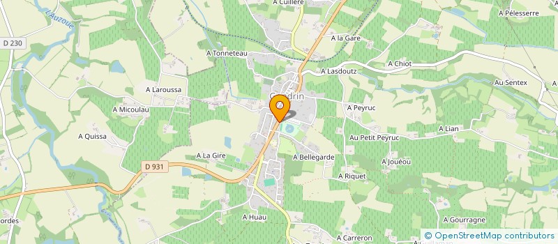 localisation de l'entreprise MONSIEUR JEAN LADEVEZE à GONDRIN