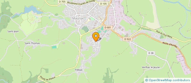 localisation de l'entreprise MONSIEUR JEAN LADEVIE à MAURIAC