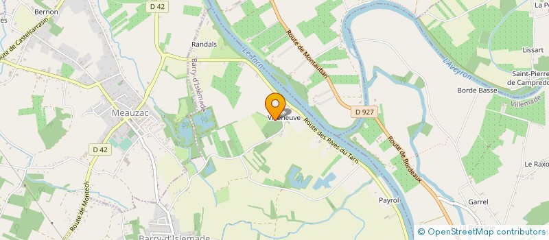 localisation de l'entreprise MONSIEUR JEAN LAFAGE  BARRY D ISLEMADE