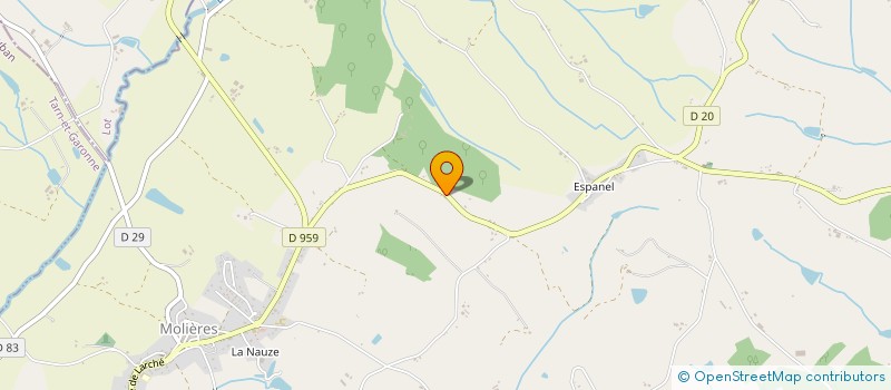 localisation de l'entreprise MONSIEUR JEAN LAFARGUE  MOLIERES