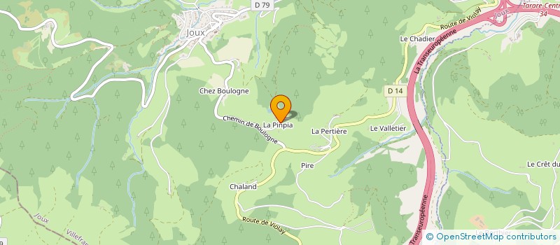 localisation de l'entreprise MONSIEUR JEAN LAFAY  JOUX