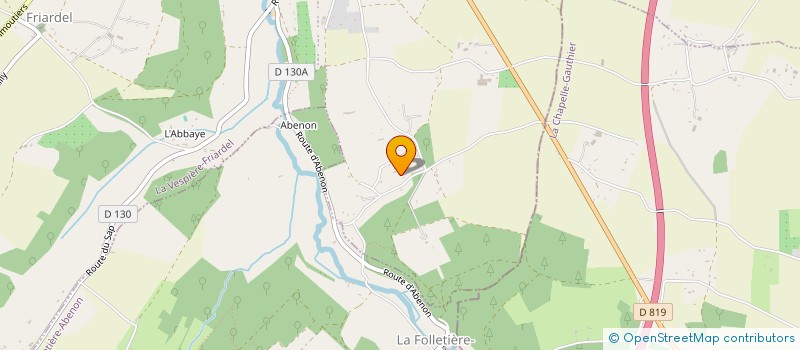 localisation de l'entreprise MONSIEUR JEAN LAFFEZ  LA VESPIERE-FRIARDEL