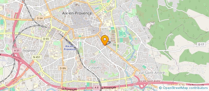 localisation de l'entreprise MONSIEUR JEAN LAFFONT à AIX EN PROVENCE