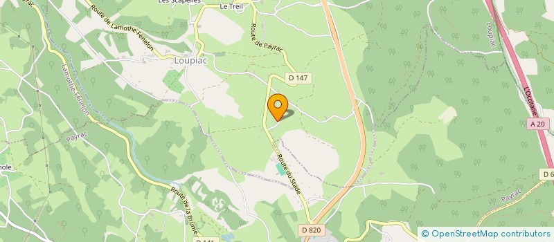 localisation de l'entreprise MONSIEUR JEAN LAFITTE  LOUPIAC