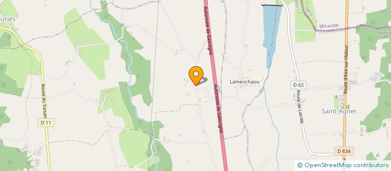 localisation de l'entreprise MONSIEUR JEAN LAFITTE-TROUQUE  MIRAMONT-SENSACQ