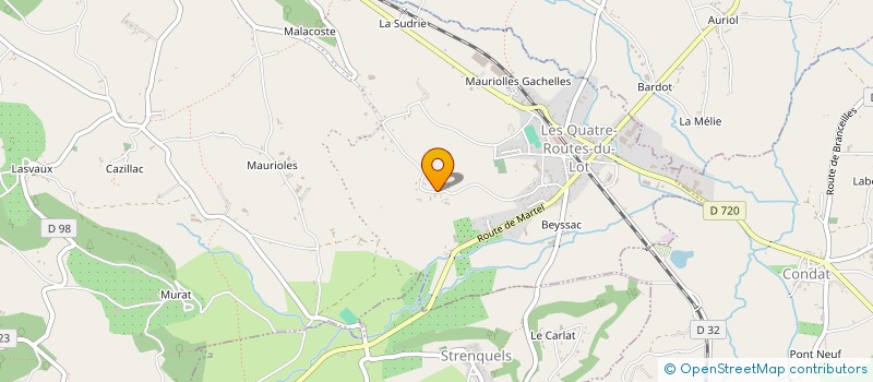 localisation de l'entreprise MONSIEUR JEAN LAFLEUR  LE VIGNON-EN-QUERCY