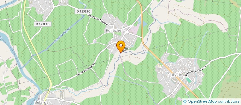 localisation de l'entreprise MONSIEUR JEAN LAFON  PUILACHER