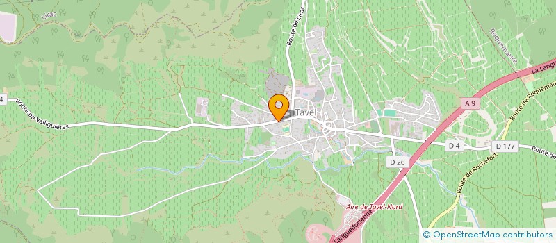 localisation de l'entreprise MONSIEUR JEAN LAFOND  TAVEL