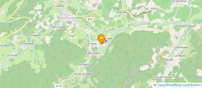 localisation de l'entreprise MONSIEUR JEAN LAFOND  MARCHAMPT