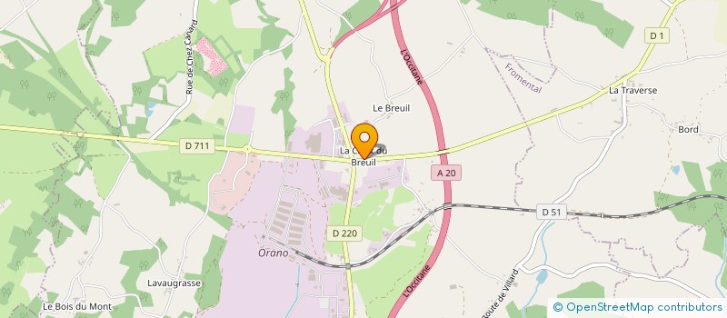 localisation de l'entreprise MONSIEUR JEAN LAFONT  BESSINES SUR GARTEMPE