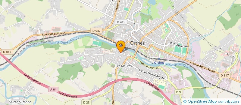 localisation de l'entreprise MONSIEUR JEAN LAFORIE  ORTHEZ