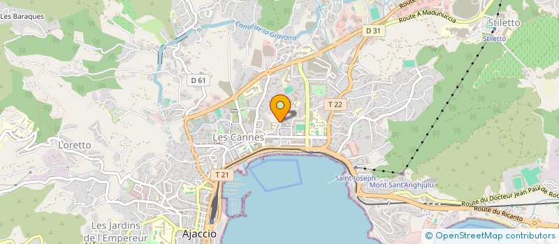 localisation de l'entreprise MONSIEUR JEAN LAGANA  AJACCIO