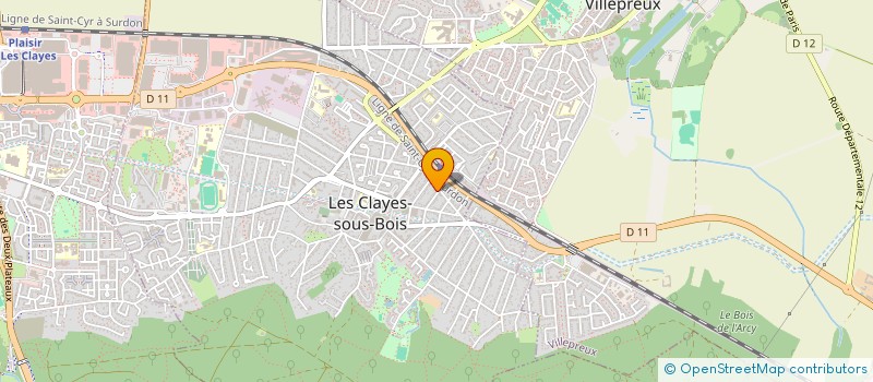 localisation de l'entreprise MONSIEUR JEAN LAGARDE  LES CLAYES-SOUS-BOIS