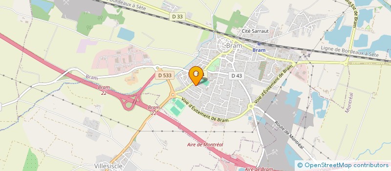 localisation de l'entreprise MONSIEUR JEAN LAGARDE  BRAM