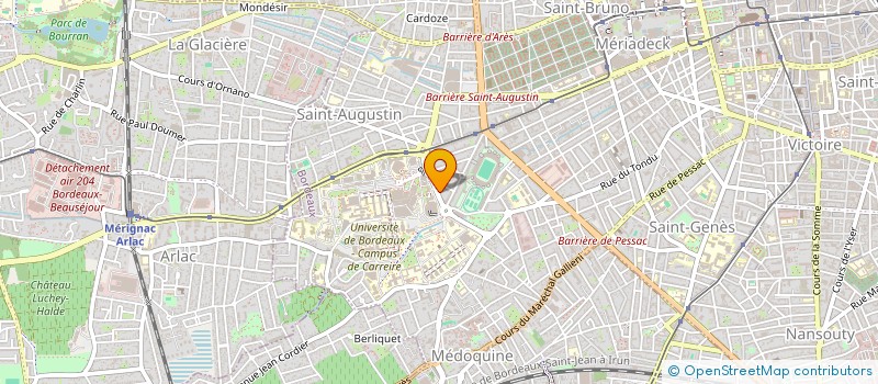 localisation de l'entreprise MONSIEUR JEAN LAGORCE à BORDEAUX