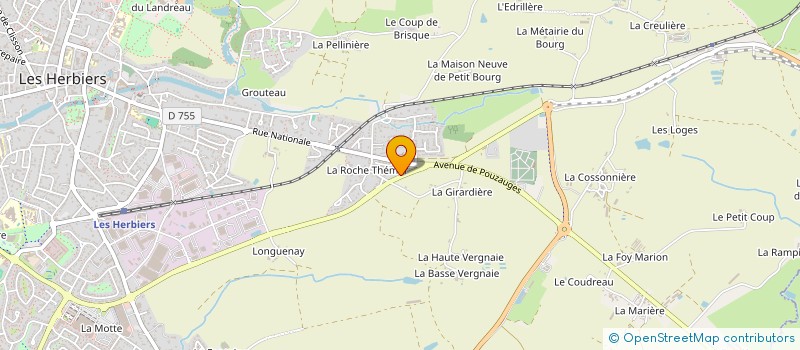 localisation de l'entreprise MONSIEUR JEAN LAGRAIN  LES HERBIERS