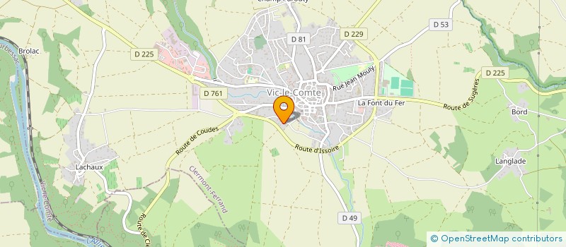 localisation de l'entreprise MONSIEUR JEAN LAGRANGE à VIC-LE-COMTE