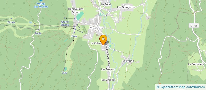 localisation de l'entreprise MONSIEUR JEAN LAGRANGE  AUTRANS-MEAUDRE EN VERCORS