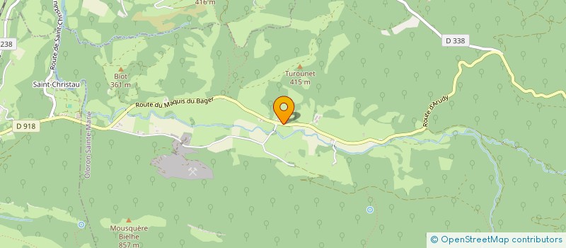 localisation de l'entreprise MONSIEUR JEAN LAGRAVE  OLORON SAINTE MARIE