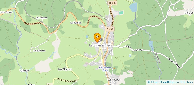 localisation de l'entreprise MONSIEUR JEAN LAHAILLE  LA CHAISE DIEU