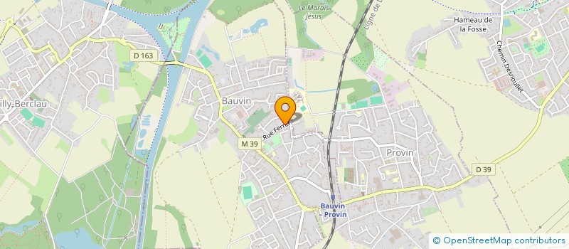 localisation de l'entreprise MONSIEUR JEAN LAIGNEL  BAUVIN