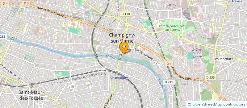 localisation de l'entreprise MONSIEUR JEAN LAISNE  CHAMPIGNY-SUR-MARNE