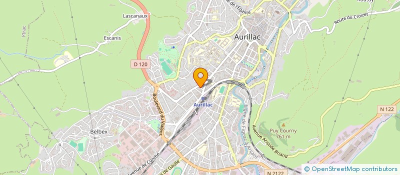 localisation de l'entreprise MONSIEUR JEAN LAJARRIGE à AURILLAC