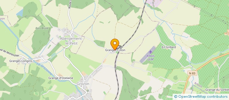 localisation de l'entreprise MONSIEUR JEAN LAJEUNE  GROZON