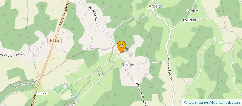 localisation de l'entreprise MONSIEUR JEAN LALANNE  BEYRIES