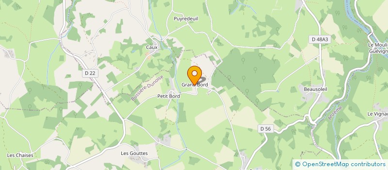 localisation de l'entreprise MONSIEUR JEAN LALIERE à BUSSIERE-DUNOISE