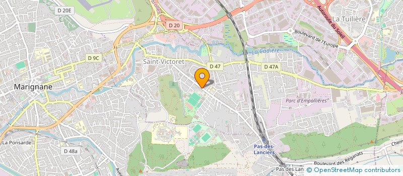 localisation de l'entreprise MONSIEUR JEAN LALLEMAND  SAINT-VICTORET