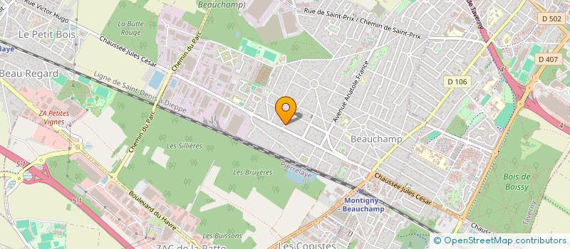 localisation de l'entreprise MONSIEUR JEAN LALLOUETTE  BEAUCHAMP