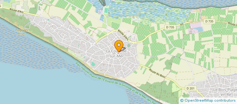 localisation de l'entreprise MONSIEUR JEAN LAMAGNERE  LA COUARDE-SUR-MER
