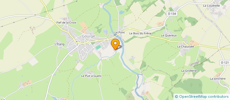 localisation de l'entreprise MONSIEUR JEAN LAMARCHE  GOURGE