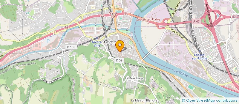 localisation de l'entreprise MONSIEUR JEAN LAMBERT  GIVORS