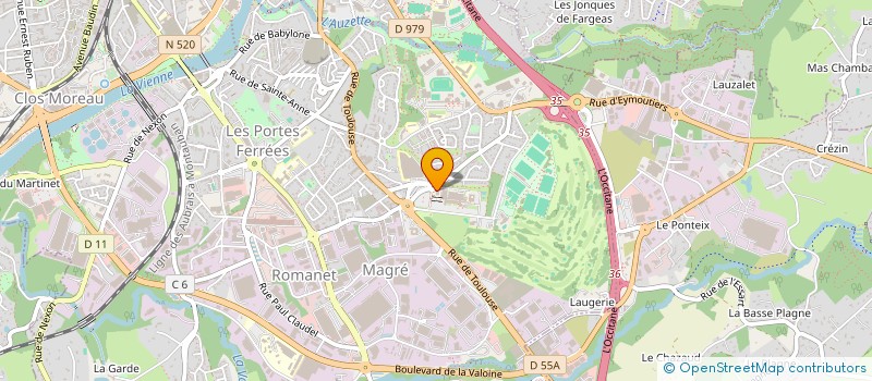 localisation de l'entreprise MONSIEUR JEAN LAMBERT à LIMOGES