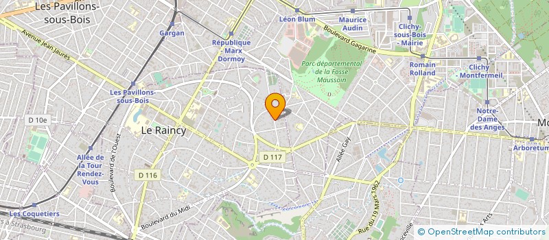 localisation de l'entreprise MONSIEUR JEAN LAMBERT à LE RAINCY