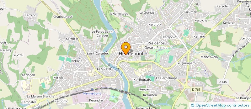 localisation de l'entreprise MONSIEUR JEAN LAMBERT  HENNEBONT