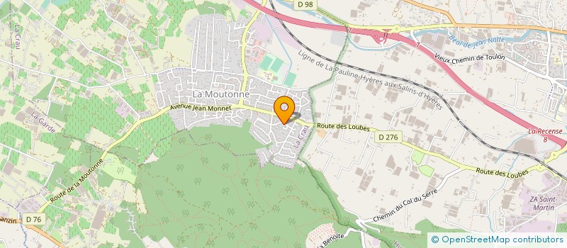 localisation de l'entreprise MONSIEUR JEAN LAMBERTI  LA CRAU