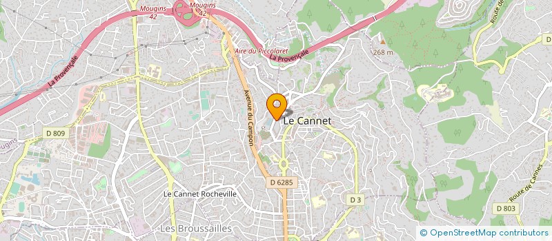 localisation de l'entreprise MONSIEUR JEAN LAMBLIN JEAN CLAUDE  LE CANNET