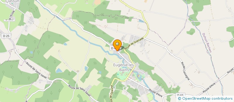localisation de l'entreprise MONSIEUR JEAN LAMOTHE à EUGENIE-LES-BAINS