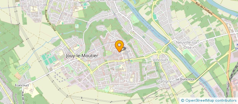 localisation de l'entreprise MONSIEUR JEAN LAMY  JOUY-LE-MOUTIER