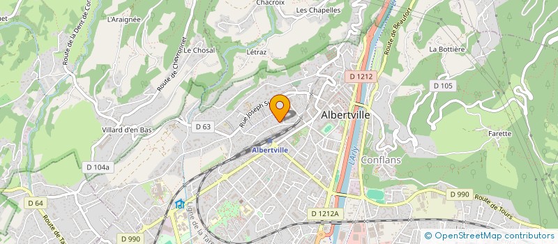 localisation de l'entreprise MONSIEUR JEAN LAMY-QUIQUE  ALBERTVILLE