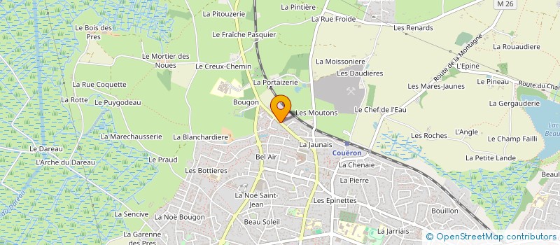 localisation de l'entreprise MONSIEUR JEAN LANDAIS à COUERON