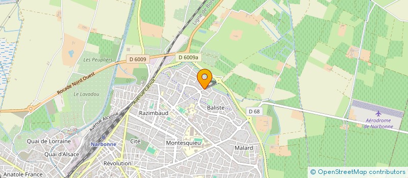 localisation de l'entreprise MONSIEUR JEAN LANDRIEUX  NARBONNE